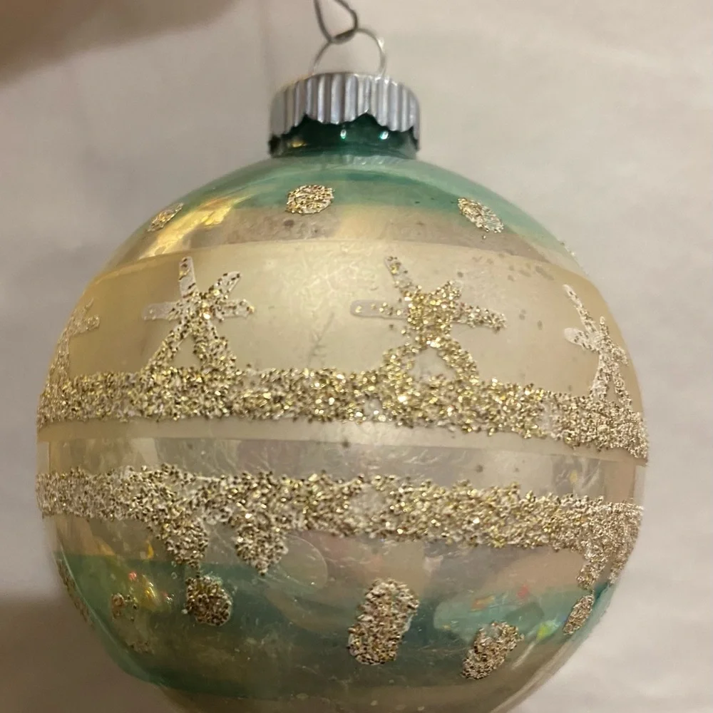 Set of 5 Vintage Multicolor Shiny Brite Ornaments Christmas Collectables - Picture 2 of 14
